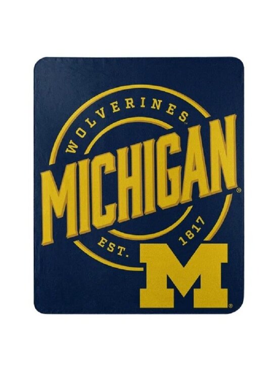 NCAA Other - Michigan Wolverines Fleece Throw Gift Blanket Football NCAA College Soft Campus